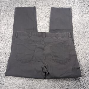 Weatherproof Pants Men 38x32 Gray Canvas Utility Cargo Workwear Straight Leg